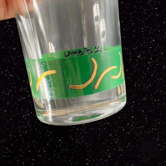 Villeroy and Boch Christmas Peace 4 Drinking Glasses Tumbler France Lamb 1996 - Picture 10 of 16